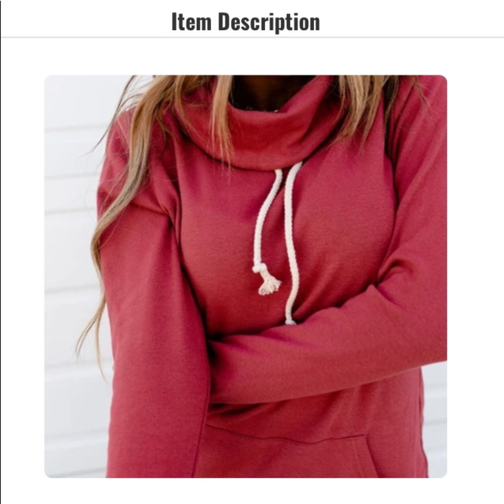 Ampersand cowlneck sweater